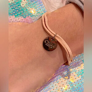 Chloe Parfum Chloe Leather Bracelet With Charm Gold String Strand